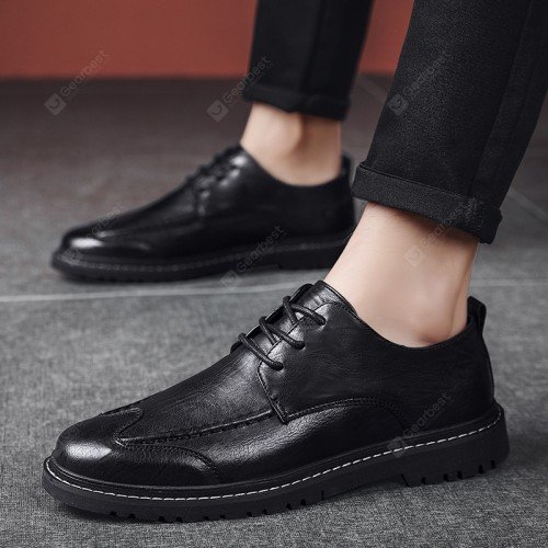 Microfiber Leather Men's Fashion Shoes Catwalk Business Dress Shoes