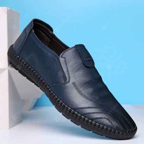 Autumn Winter Men's Casual Lace Shoes Male Leather Shoes